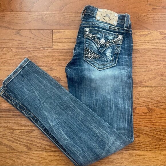 NWOT Miss Me Signature Skinny Jeans 27 - Picture 5 of 6